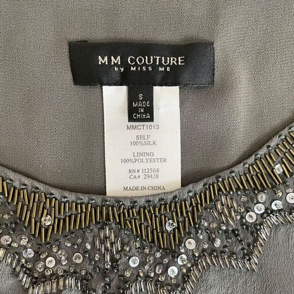 MM Couture| By miss me| 100% silk| Small| sleeveless top - Picture 4 of 14